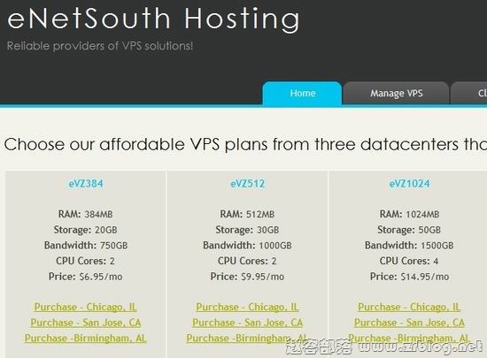 便宜VPS:enetsouth.com年付$22-国外主机分享