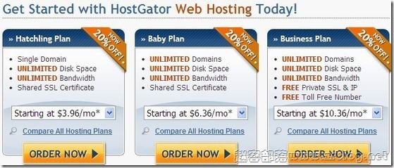 【主机推荐③】HostGator:鳄鱼主机$3.96/月 HostGator购买流程 鳄鱼主机优惠码-国外主机分享