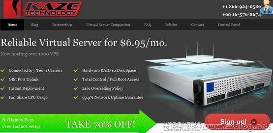 Kazetech:$3.48/月 256MB/512MB/10GB/1000GB 迈阿密-国外主机分享