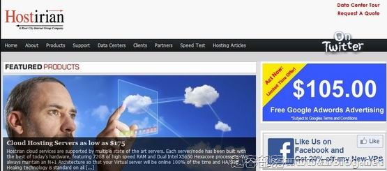 Hostirian:$3.96/月 256MB/10GB/100GB/XEN 圣路易斯-国外主机分享