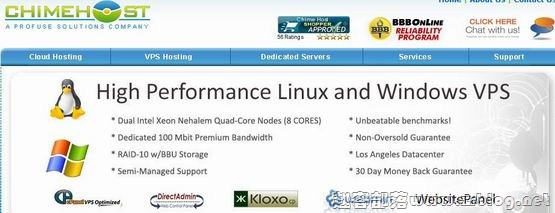 ChimeHost:$10/月XEN-512MB/1GB/35GB/1000GB 洛杉矶-国外主机分享