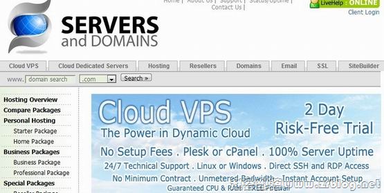 ServersAndDomains:$9/月Cloud-1GB/50GB/无限流量/2IP 洛杉矶-国外主机分享
