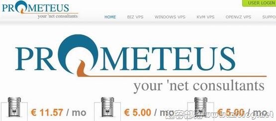 Prometeus:€3/月KVM-512MB/15G SSD/2000GB 意大利-国外主机分享