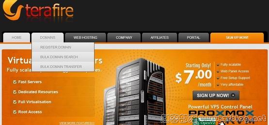 TeraFire:$6.5/月KVM-1GB/25GB/1.5TB 洛杉矶-国外主机分享