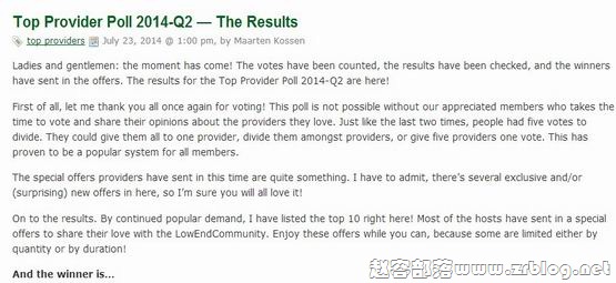 2014第二季度LEB最佳VPS主机商排行榜-国外主机分享
