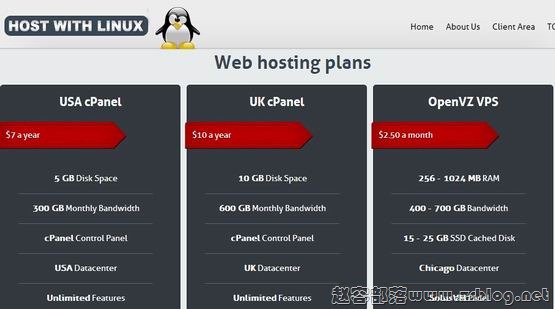 HostWithLinux:$2.5/月OpenVZ-512MB/20GB/700GB 洛杉矶-国外主机分享
