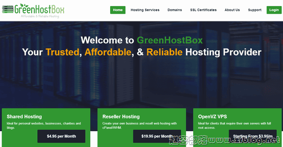 GreenHostBox:$10/年OpenVZ-128MB/10GB/500GB 凤凰城-国外主机分享