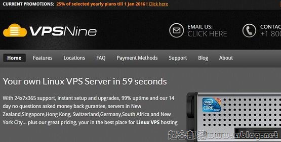 VPSNine:$7/月OpenVZ-256MB/30GB/400GB 香港SL-国外主机分享