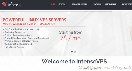 IntenseVPS:$5/月KVM-768MB/25GB/1TB 荷兰-国外主机分享