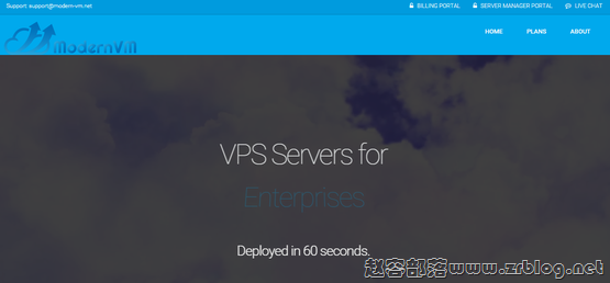 ModernVM:$7/月KVM-4GB/100GB/2000GB 犹他州-国外主机分享