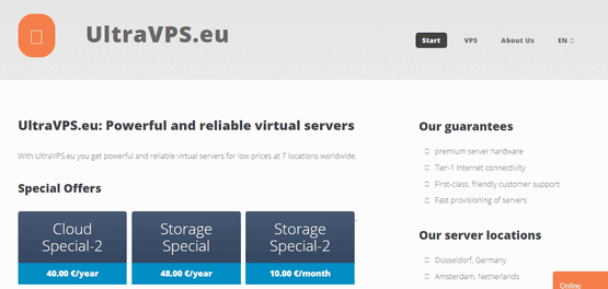 UltraVPS.eu:€2.98/月起-AMD EPYC双核/4GB/100GB NVNe/5TB@1Gbps/荷兰&德国机房-国外主机分享