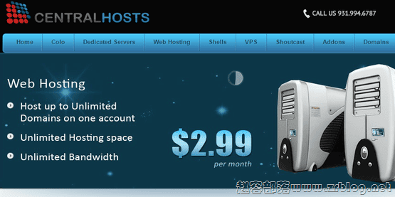 CentralHosts:$4.5/月XEN-256MB/40GB/无限 洛杉矶&荷兰-国外主机分享