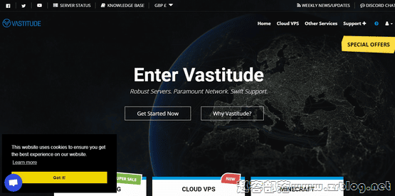 Vastitude:£1/月KVM-1GB/10G SSD/无限 费城&英国-国外主机分享