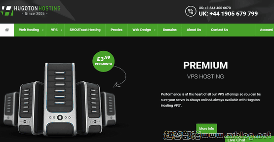 HugotonHosting:£4.49/月KVM-1GB/80GB/无限流量 德国-国外主机分享