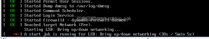 CentOS启动出现Failed to start LSB: Bring up/down networking的解决方法-国外主机分享