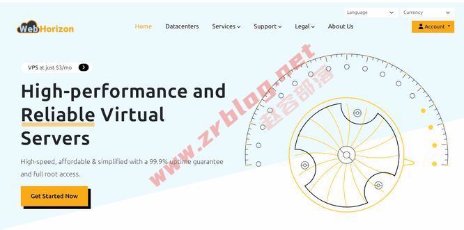 WebHorizon:$2.25/月-单核/1GB/10GB NVMe/1TB@10Gbps/新加坡机房-国外主机分享