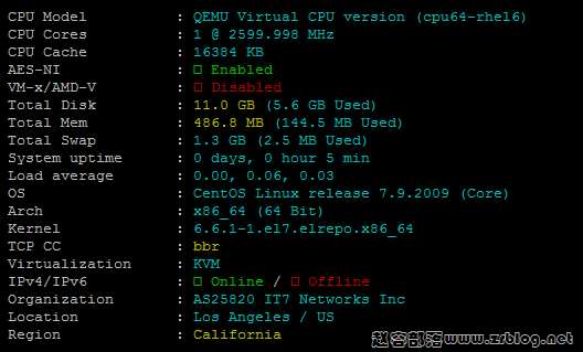 搬瓦工特价年付DC9(CN2 GIA)简单测试-国外主机分享