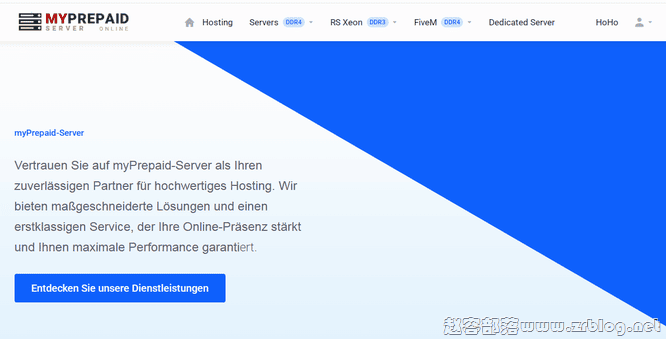 myprepaid-server:€1/月-单核/1GB/20GB/500M~3Gbps无限流量/德国机房-国外主机分享
