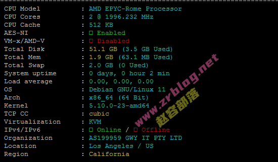 HostDare洛杉矶Cheap AMD NVMe KVM系列VPS简单测试-国外主机分享