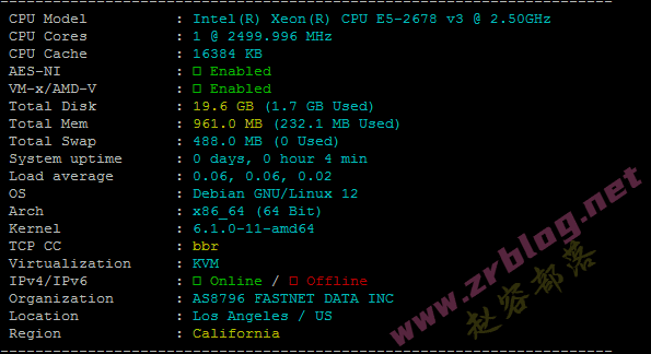 DogYun美国洛杉矶三网优化(CN2 GIA+AS9929+CMIN2)线路云服务器简单测试-国外主机分享
