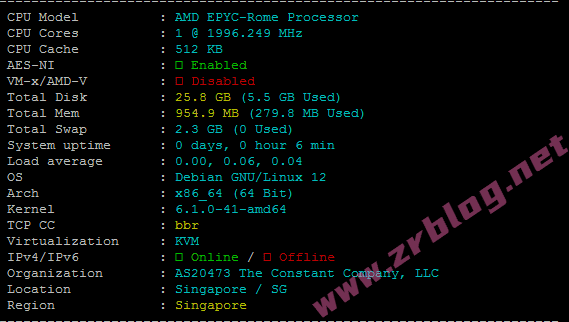 vultr新加坡(SGP)机房云服务器简单测试-国外主机分享