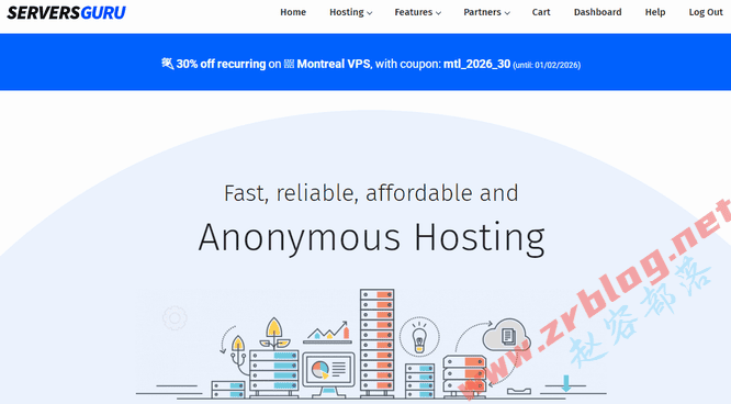 servers.guru:€2.5/月-双核/1GB/15GB NVMe/1Gbps不限流量/加拿大机房-国外主机分享